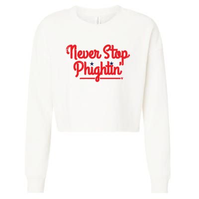 Never Stop Phightin’ Philadelphia Cropped Pullover Crew