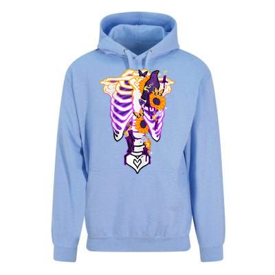 Nonbinary Subtle Pride Ribcage Lgbtq Pride Sunflower Unisex Surf Hoodie