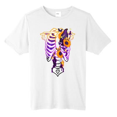 Nonbinary Subtle Pride Ribcage Lgbtq Pride Sunflower Tall Fusion ChromaSoft Performance T-Shirt