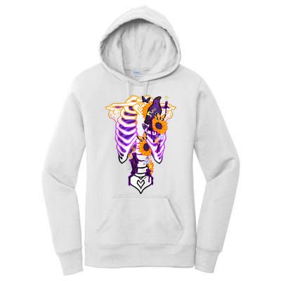 Nonbinary Subtle Pride Ribcage Lgbtq Pride Sunflower Women's Pullover Hoodie