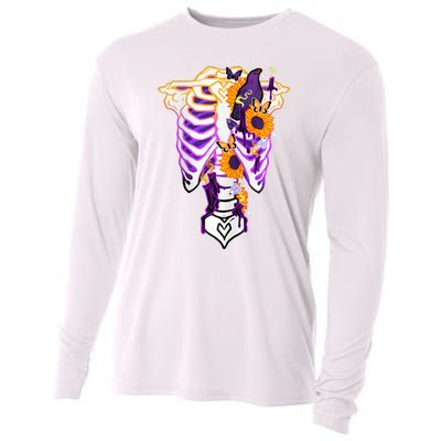 Nonbinary Subtle Pride Ribcage Lgbtq Pride Sunflower Cooling Performance Long Sleeve Crew