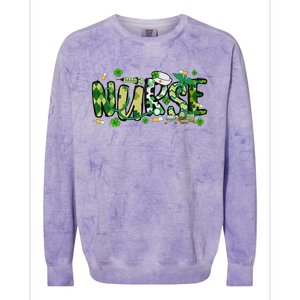 Nurse St Patricks Day Colorblast Crewneck Sweatshirt