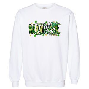 Nurse St Patricks Day Garment-Dyed Sweatshirt