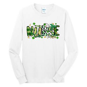 Nurse St Patricks Day Tall Long Sleeve T-Shirt