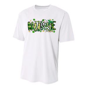 Nurse St Patricks Day Performance Sprint T-Shirt