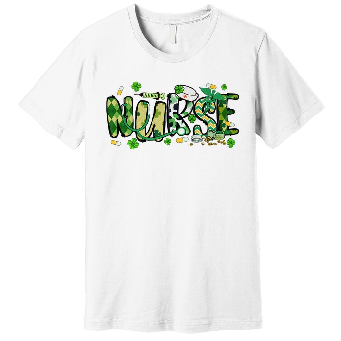 Nurse St Patricks Day Premium T-Shirt