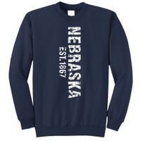 Nebraska State Patriotic American Usa Cool Distressed Design Sweatshirt