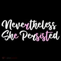 Nevertheless She Persisted Resist Protest Equal Rights Drawstring Bag