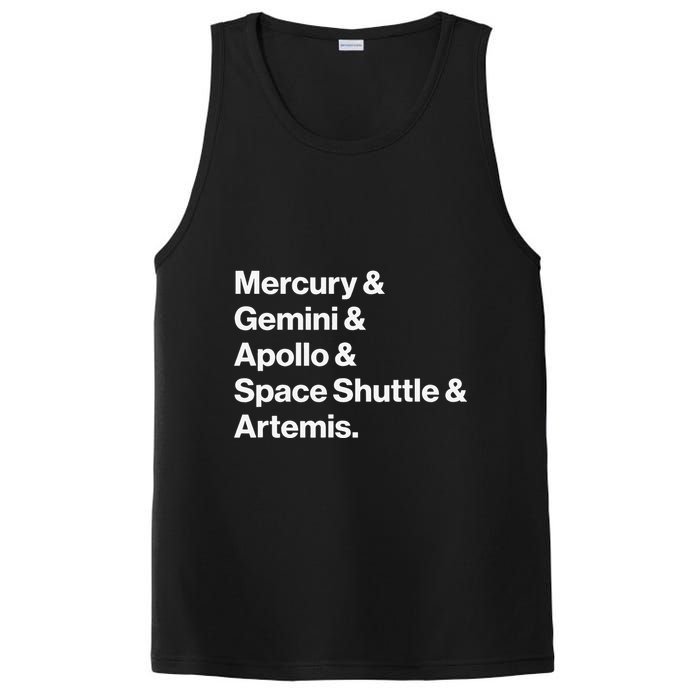 NASA Space Programs Mercury Gemini Apollo Shuttle Artemis PosiCharge Competitor Tank