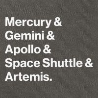 NASA Space Programs Mercury Gemini Apollo Shuttle Artemis Cotton Canvas Backpack