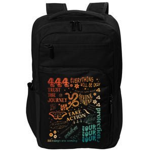 Numerology Spiritual Protection Aesthetic Angel Number 444 Impact Tech Backpack