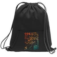 Numerology Spiritual Protection Aesthetic Angel Number 444 Sweatshirt Cinch Pack Bag