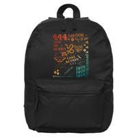 Numerology Spiritual Protection Aesthetic Angel Number 444 16 in Basic Backpack