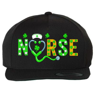 Nurse St Patricks Day Gift St Patricks Day Nurse Scrub Top Gift Wool Snapback Cap