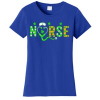 Nurse St Patricks Day Gift St Patricks Day Nurse Scrub Top Gift Women's T-Shirt