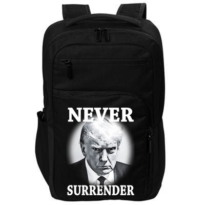 Never Surrender President Trump Mugshot Impact Tech Backpack