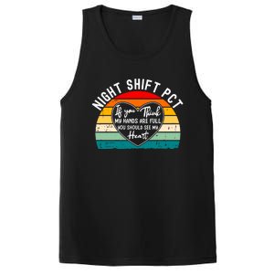 Night Shift Patient Care Tech Technician Appreciation Gift PosiCharge Competitor Tank