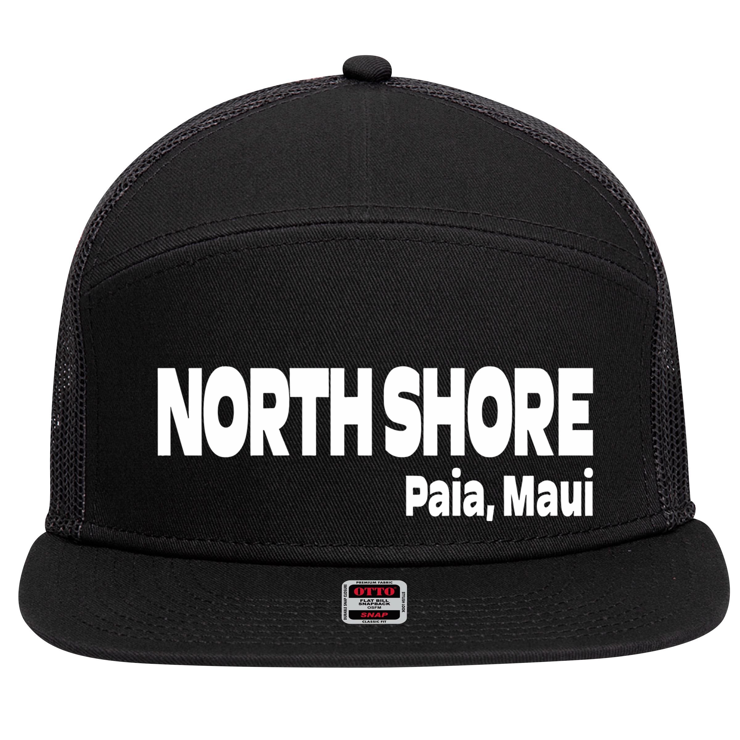 North Shore Paia Maui 7 Panel Mesh Trucker Snapback Hat