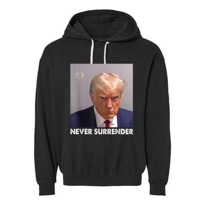 Never Surrender Pro Trump Garment-Dyed Fleece Hoodie