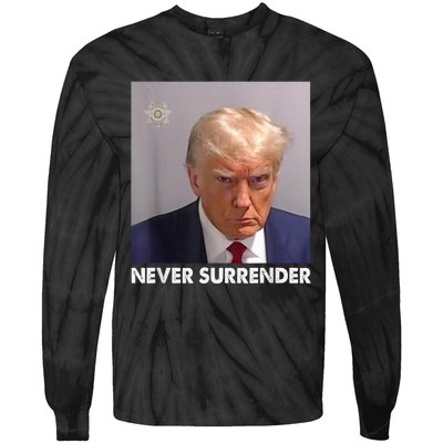 Never Surrender Pro Trump Tie-Dye Long Sleeve Shirt