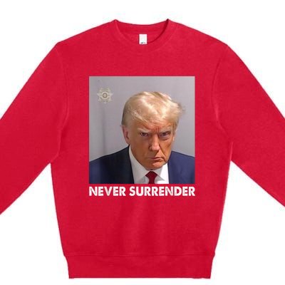 Never Surrender Pro Trump Premium Crewneck Sweatshirt