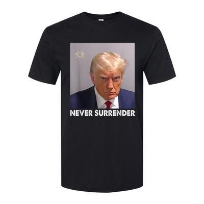 Never Surrender Pro Trump Softstyle CVC T-Shirt