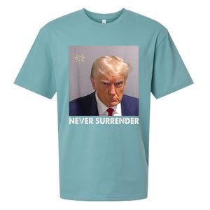 Never Surrender Pro Trump Sueded Cloud Jersey T-Shirt