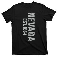 Nevada State Patriotic American Usa Cool Distressed Design T-Shirt