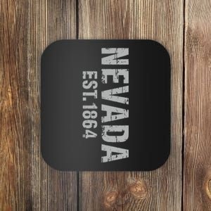 Nevada State Patriotic American Usa Cool Distressed Design Coaster