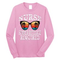 Nurse Summer Recharge Required Funny Vintage Sunglasses Long Sleeve Shirt