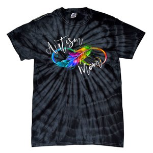 Neurodiversity Symbol Rainbow Infinity Autism Mom Tie-Dye T-Shirt