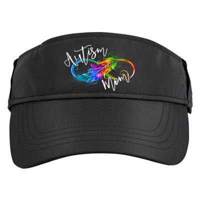 Neurodiversity Symbol Rainbow Infinity Autism Mom Awareness Adult Drive Performance Visor