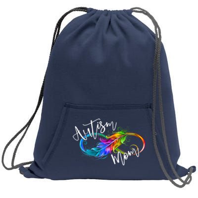 Neurodiversity Symbol Rainbow Infinity Autism Mom Awareness Sweatshirt Cinch Pack Bag