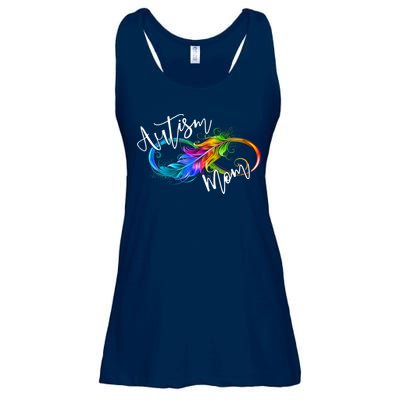 Neurodiversity Symbol Rainbow Infinity Autism Mom Awareness Ladies Essential Flowy Tank