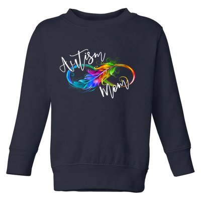 Neurodiversity Symbol Rainbow Infinity Autism Mom Awareness Toddler Sweatshirt