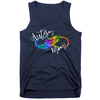 Neurodiversity Symbol Rainbow Infinity Autism Mom Awareness Tank Top