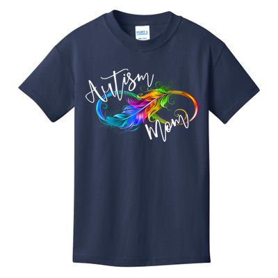 Neurodiversity Symbol Rainbow Infinity Autism Mom Awareness Kids T-Shirt