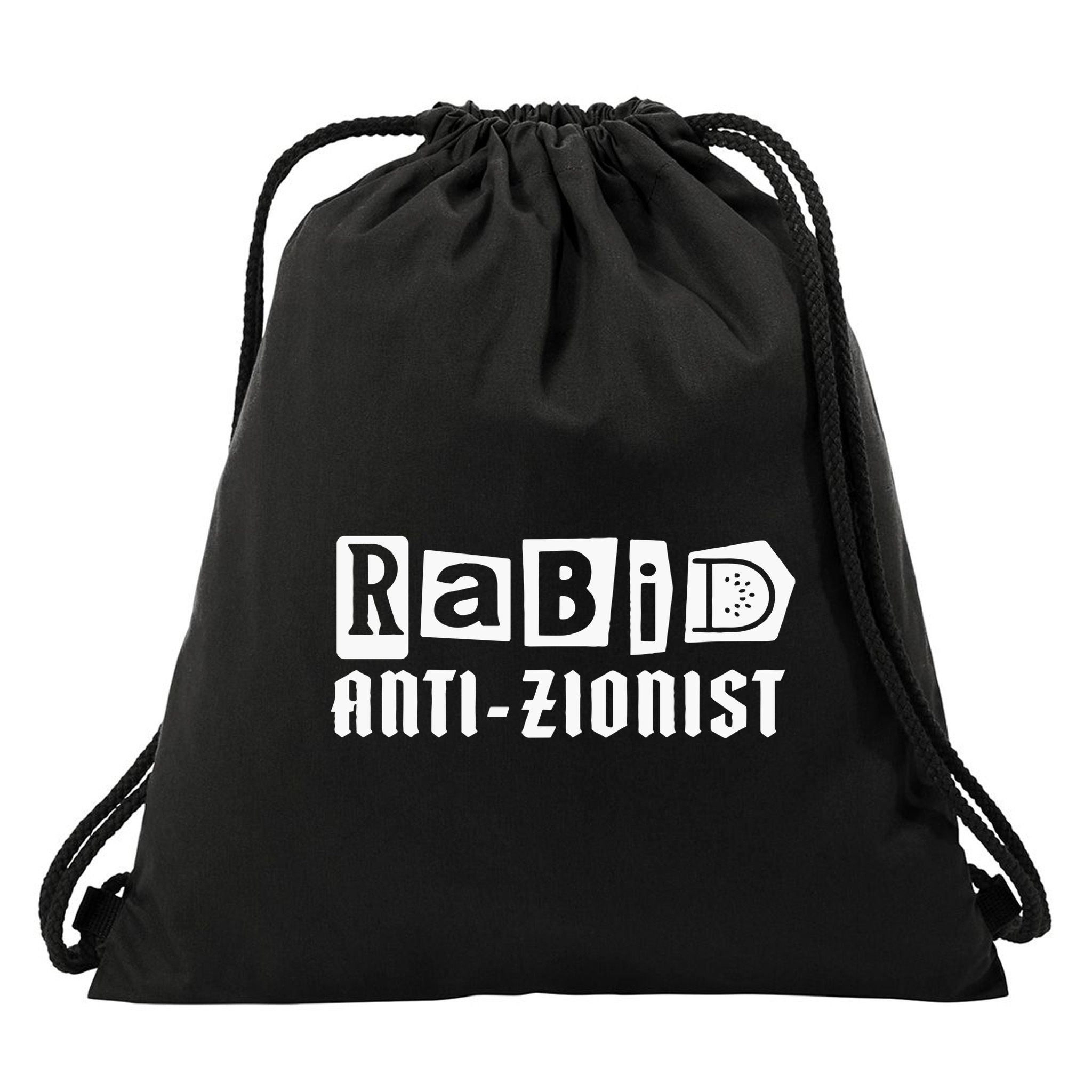 Nordacious Store Rabid Antizionist Drawstring Bag