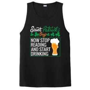 Now Stop Reading And Get Ing Beer Funny Gift St Patrick’s Day Gift PosiCharge Competitor Tank