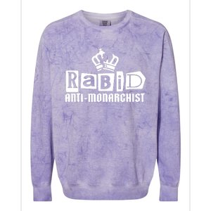 Nordacious Store Rabid Antimonarchist Colorblast Crewneck Sweatshirt