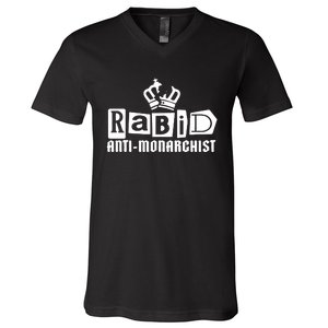 Nordacious Store Rabid Antimonarchist V-Neck T-Shirt