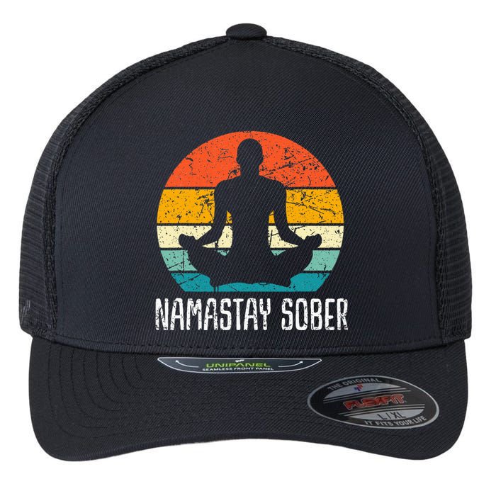 Namastay Sober Recovery Support Sobriety Na Aa Flexfit Unipanel Trucker Cap