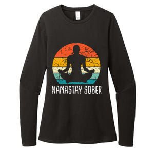 Namastay Sober Recovery Support Sobriety Na Aa Womens CVC Long Sleeve Shirt