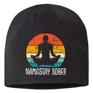 Namastay Sober Recovery Support Sobriety Na Aa Sustainable Beanie