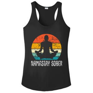 Namastay Sober Recovery Support Sobriety Na Aa Ladies PosiCharge Competitor Racerback Tank