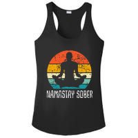 Namastay Sober Recovery Support Sobriety Na Aa Ladies PosiCharge Competitor Racerback Tank