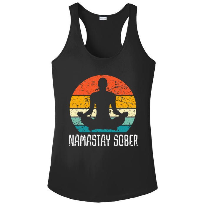 Namastay Sober Recovery Support Sobriety Na Aa Ladies PosiCharge Competitor Racerback Tank