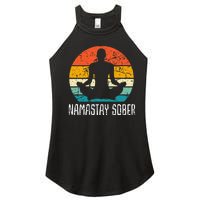 Namastay Sober Recovery Support Sobriety Na Aa Women's Perfect Tri Rocker Tank