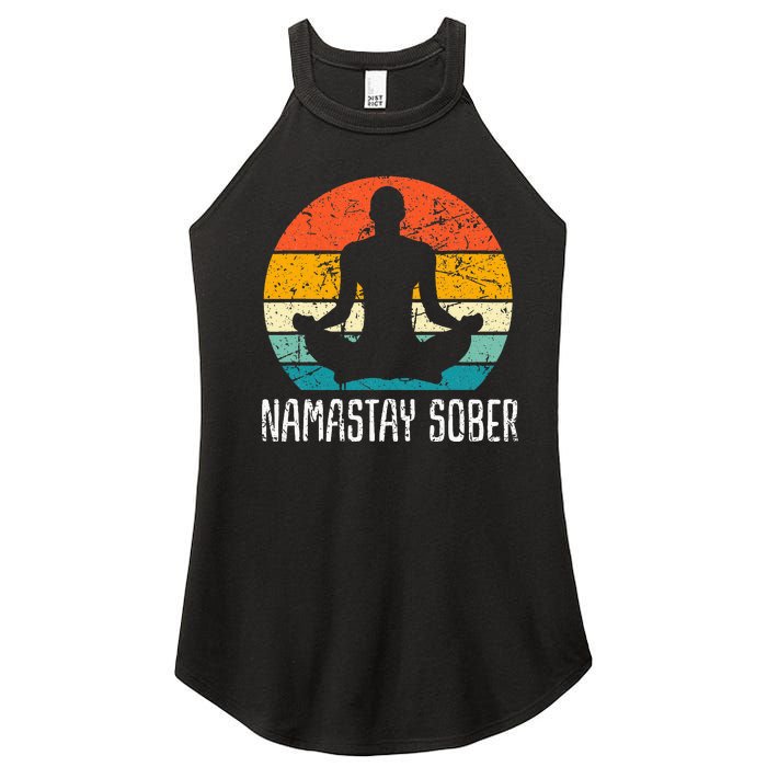 Namastay Sober Recovery Support Sobriety Na Aa Women's Perfect Tri Rocker Tank