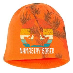 Namastay Sober Recovery Support Sobriety Na Aa Kati - Camo Knit Beanie